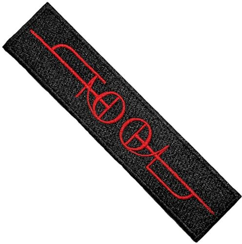 Tool Fear Inokulum gewebtes Logo zum Aufbügeln, schwarz/red, Einheitsgröße