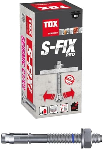 TOX Bolzenanker M S-Fix Pro M10 x 135/55 mm 25 Stück 04010219 verzinkt