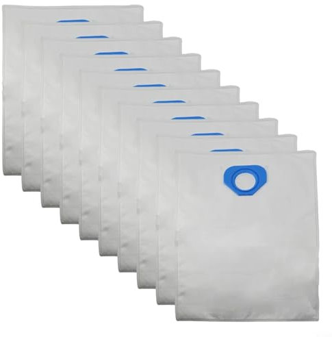 Emiif 4/10 Staubsaugerbeutel für Nilfisk 816200, 82095000, GA70, GS80 Staubsauger, Vliesstoffe, große Kapazität, Staubfilterung (10 Stück)