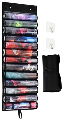Sucritude Porte-Tube pour Tapis de Jeu,Étui Transportable pour Tapis - Conteneur d'Accessoires avec Compartiments Transparents pour Maison Chambre Porte