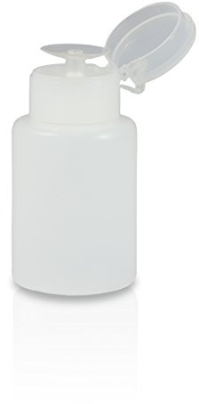 NAILS FACTROY | N&BF Dispenser Pumpflasche 150ml weiß | Pumpspender zum dosierten Auftragen von Nagellackentferner, Cleaner und mehr | Für Nagelstudio & zuhause | praktische Kosmetik Pump-Flasche