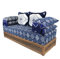 Casa Moro Orientalisches Sofa Oman Blau 25 mit Gestell 200x70x50 cm marokkanische Sitzcouch Set inklusive Füllung mit Rücken- & Lehnenkissen | Sark Kösesi Sitzgarnitur Sidari aus Marrakesch | MO5000