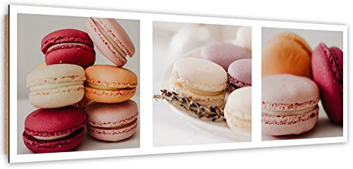 Wandbild Essen Modern Deko Kunst Bilder für Küche Restaurant mehrfarbig 120x40 cm