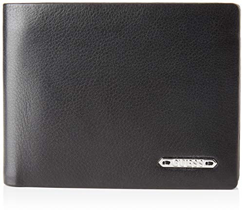 Guess Herren Tyler Billfold W/c Pocket Geldbeutel, Schwarz (Black)