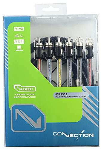 Audison Connection - BT6 250.2 | Cable RCA de 6 canales - 2,50 m