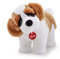 Trudi 22326 Klassik Plüschhund Bernhardiner Bob ca. 39 cm lang, Größe M, hochwertiges Stofftier mit weichen Materialien und realistischen Details, waschbar, Kuscheltier für Kinder, Weiß/Braun
