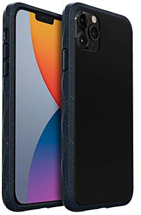 LAUT - Crystal Matter case kompatibel mit iPhone 12 / iPhone 12 Pro | Aufprallschutz bis zu 20 Fuß/6 Meter | Griffiger Rahmen • Midnight Blue