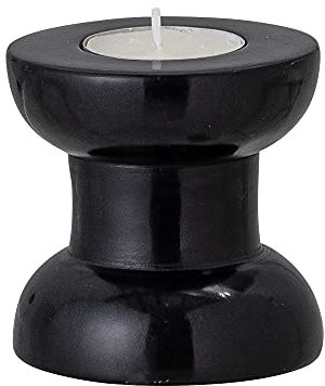 Bloomingville Teelichthalter Bailee, schwarz, Speckstein