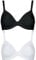 L'altra Cotonella 2 Reggiseni Donna Sexy Preformato con Ferretto Coppa B Reggiseno Lingerie (1 Pz Bianco 1 Pz Nero, 2/S)