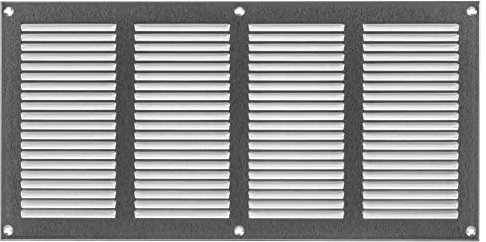 400x200mm Griglie D'Aerazione/Ventilazione in Metallo Zincato - Griglia D'aria con Rete Anti Insetti