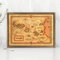 Narnia Karte Poster Chroniken von Narnia Drucke Vintage Stil Fantasy Karten Kunstbild Leinwand Malerei Home Room Decor Wanddekor (Size (Inch) : 60x90cm no frame)