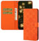 QIWEIQINGWH Kompatibel mit Xiaomi Redmi Note 8 Pro Hülle Leder, Klapphülle HandyHüllen Handytasche Case für Redmi Note 8 Pro, Flip Schutzhülle Flip Case für Redmi Note 8 Pro Orange XCH