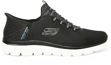 Skechers Summits High Range, Zapatillas Hombre, Black Mesh Trim, 47.5 EU