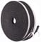 Nastro di Tenuta Adesivo Guarnizione Porta per Porte Finestre, 2 Rotoli 6 mm x 3 mm x 20M Nastro in Schiuma Guarnizione in Gomma per Collisione Sigillo Isolamento Acustico, Nero