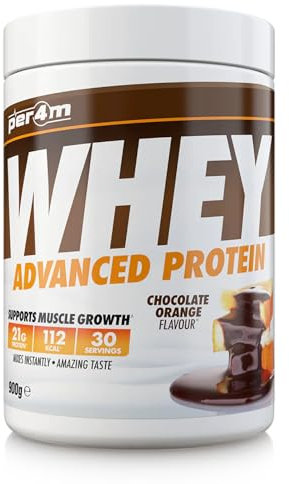 Per4m Protein Whey Powder | 30 Servings of High Protein Shake with Amino Acids | for Optimal Nutrition When Training | Low Sugar Gym Supplements (900g, Chocolate Orange)