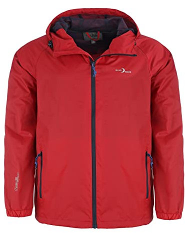 Blue Wave Herren Funktionsjacke Fabian - Outdoor-Jacke Regenjacke Wander- und Fahrradjacke in Rot Größe XXL