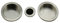AZERODESIGN- Kit Puerta Corredera- Tirador Puerta Corredera-Tirador Uñero para Puerta Correderas-Rosetas Redondas y Dedal Central-Medidas 56mm y dedal 26mm(CROMO MATE)