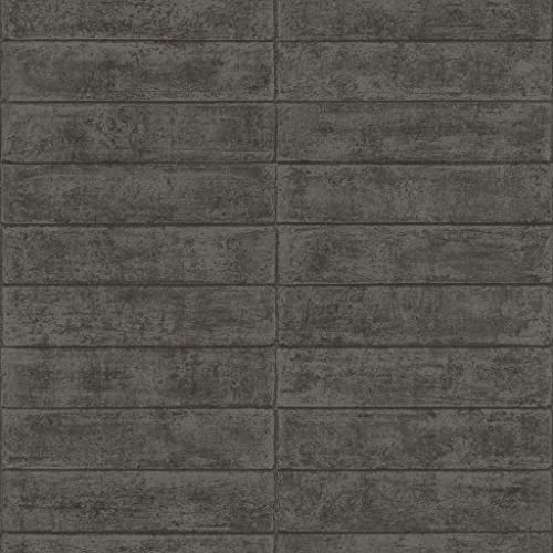 Rasch Tapete 499643 - Vliestapete Schwarz Steine Mauer Beton Optik Struktur aus der Kollektion Factory V