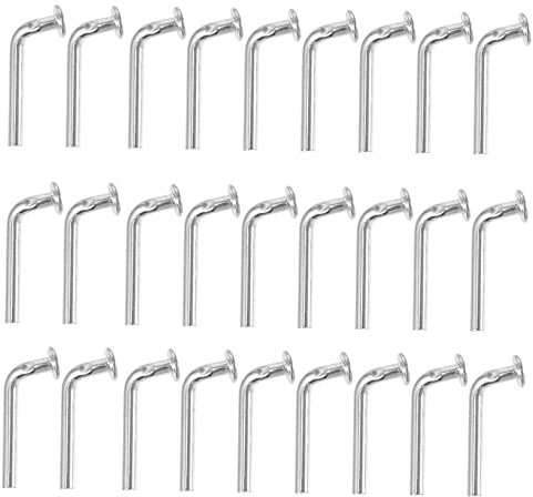 100 StüCk Verzinkte L-FöRmige Sicherungsbolzen M5 FüR Palettenregale, Robuste Sicherheitsstifte FüR Schwerlastregale Und DIY-Projekte Platzsparendes Design