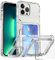 SORAKA Coque Transparente pour iPhone 11 Pro avec Porte-Cartes et Support Coque PC Rigide Coque TPU Souple Anti-Jaune Coque iPhone 11 Pro Fine et Mince Coque Antichoc Transparente