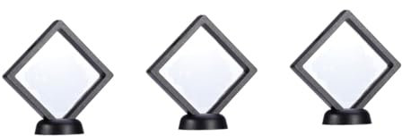 PACKOVE 3st Schaukästen Schmuckschatulle Zur Wandmontage Transparente Schmuckvitrine Armbandständer 3d-schwimmdisplayhalter Aus 3d Schwimmende Vitrine Anzeige Reisen Ohrringe Bildschirm