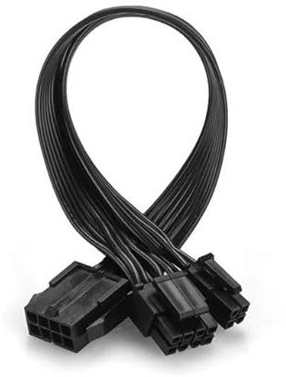 CPU 8 Pin Female to CPU 8 Pin ATX 4 Pin Male Power Supply Converter Adapter Extension Cable for Motherboard 9.5-inch(24cm)