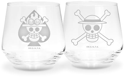 ABYSTYLE - ONE PIECE - Set di 2 bicchieri - Luffy & Ace