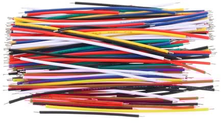 PATIKIL Kit de Cables de Alambre Sólido de Calibre 24 AWG, 130Pcs, Recubierto de PVC, Pre-Estañado, Cable Eléctrico de Cobre para Proyectos Electrónicos