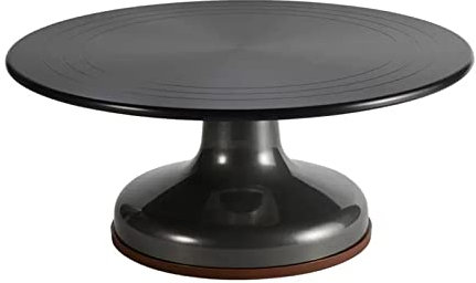 TEmkin Soporte para Tartas, Juego de Herramientas para Plato Giratorio, Bandeja de aleación de Aluminio, Mesa giratoria para Productos básicos para el hogar, Soporte para Tartas (A)