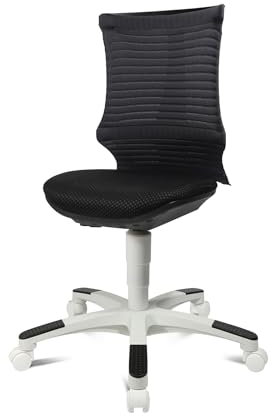 TOPSTAR Sitness S'neaker ergonomischer Schreibtischstuhl, Kinderdrehstuhl mit bewegter Sitzfläche dunkelgrau