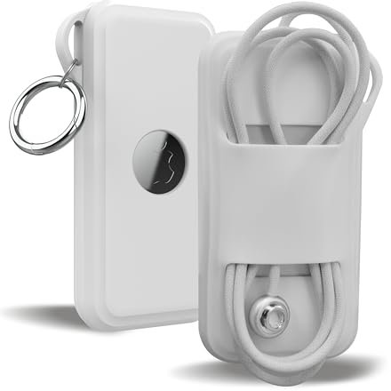 DamonLight Case for Apple Vision Pro Battery, White, Silicone, External-Cell-Phone-Battery-Packs