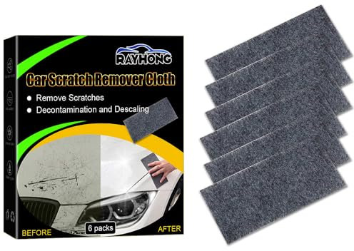BuuyyBann 6 Pcs Nano Magic Cloth Multifunction Car Scratch Remover Cloth Practical Nano Sparkle Cloth for Repairing Light Paint Car Scratches Remove Scuffs on the Surface & Decontaminate