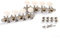 Eighosee Mandolin String Tuning Pegs Machine Heads String Tuning L+R Pegs for Mandolin Instruments Accessory Part