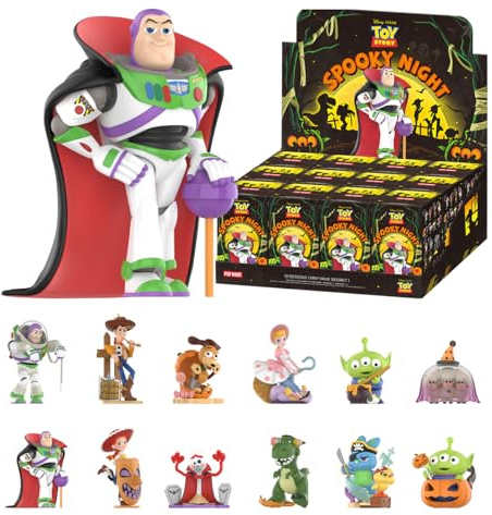 POP MART Disney Pixar Spooky Night Series Blind Box Mystery Toy, Full Set