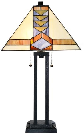 Art Deco Trade - Tiffany Lampe de Table Pyramide Architecte