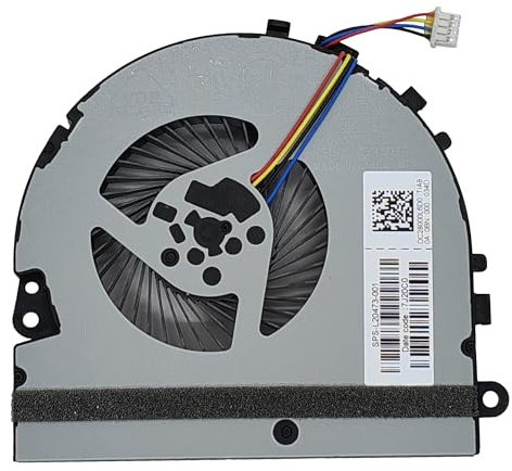 JISHIYUFS Nouveau CPU Ventilateur de Refroidissement pour HP 15-DA Series 15-DA000 15-DA100 15-DA200 15-DA0024LA TPN-C135 C136 L20473-001 KSB05105HADZ6 DC5V 0.5A