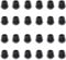 RattanPark 24PCS Round Plastic Inner Plugs Half Spherical Domed End Covers, Chair Leg Caps,Floor Protectors, Plastic Feet for Garden Furniture, Plug Protectors for Chairs Table Legs (25mm)