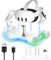 Charging Dock for Meta Quest 3, VR Charger Station Stand with 7 Colors Breathing Light, Charging Station for Quest 3 Headset Only, Non-Slip Mat (White)