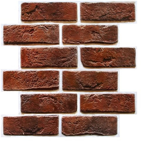 Commomy Panneaux Muraux 3D Imitation Brique, 10 Pièces, Dalle PVC Adhesive Murale Papier Peint 3D Autocollant à Effet Pierre, 30 × 30 cm, Panneau Mural Décoratif Revêtement Mural