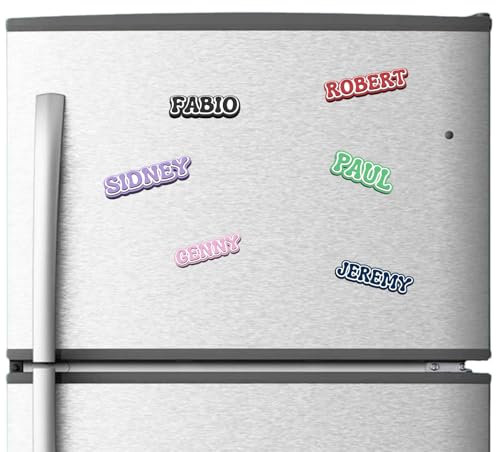Personalised Name Fridge Magnet, Custom Made Decorative Magnetic Letters, Multi-Colour