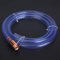 Marhynchus Manguera de Sifón Transparente con Bomba Incorporada, Manguera de PVC de Autoinserancia de 6 Pies para una Fácil Transferencia de Agua de Gasolina de, Uso Multipropósito (13 mm)