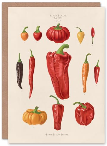 Artery8 Ernst Benary Art Card Capsicums and Chili Pepper Varieties