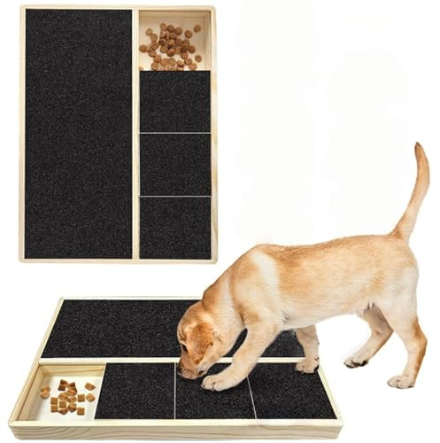 Guangyu Krallenschleifer für Hunde mit Snack Box, Hunde Nägel Stressfrei Kratzbrett für Hundekrallen Alternative zu Krallenknipsern und -Schleifern für Hunde