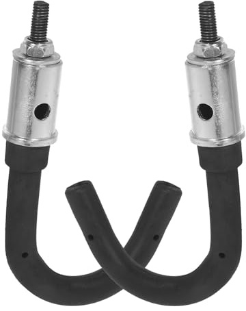 Collbah - Lote de 2 ganchos estabilizadores telescópicos para escalera, diámetro 28-32 mm, soporte de pared ajustable, acero resistente a las inclemencias del tiempo, para garaje y trabajos exteriores