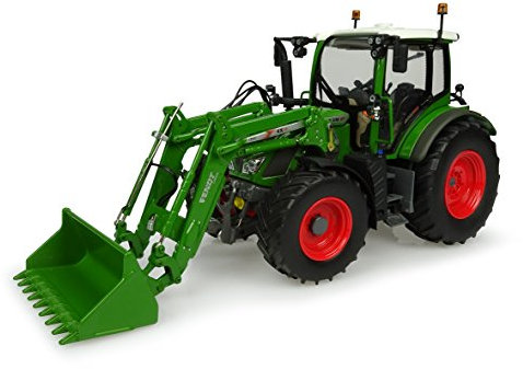 Universal Hobbies - UH4981 – Uh4981 – Traktor Fendt 516 Vario mit Frontlader – Neuer grüner Fendt – Maßstab 1:32