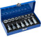 TecTake Ensemble de clé à douille embouts torx mâle female longues/courtes | Douilles avec codage et gorge à bille | Coffret stable inclus - diverses modèles (Type 6 | 16 pcs | 402071)