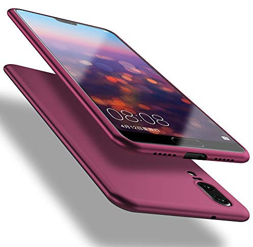 X-level für Huawei P20 Hülle, [Guadian Serie] Soft Flex Silikon Premium TPU Echtes Telefongefühl Handyhülle Schutzhülle für Huawei P20 Case Cover [Weinrot]