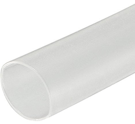 sourcing map Heat Shrink Tubing 3.5mm Dia 2:1 Heat Shrink Tube Wrap Cable Sleeve 1m Clear