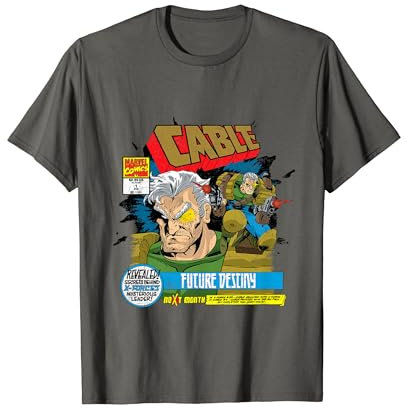 Marvel X-Men Cable Future Destiny Distressed Comic T-Shirt