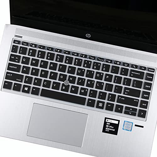 Custodia protettiva in silicone per tastiera HP Elitebook 840 G5 e 840 G6, HP Elitebook 745 G5 e 745 G6 14 Notebook/HP ZBook 14U G5 14 con puntamento nero